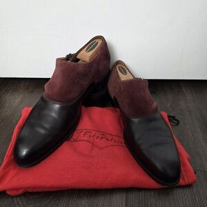 J.FitzPatrick Madrona 10.5E UK Burgundy Leather & Suede (Fits US 11.5-12)
